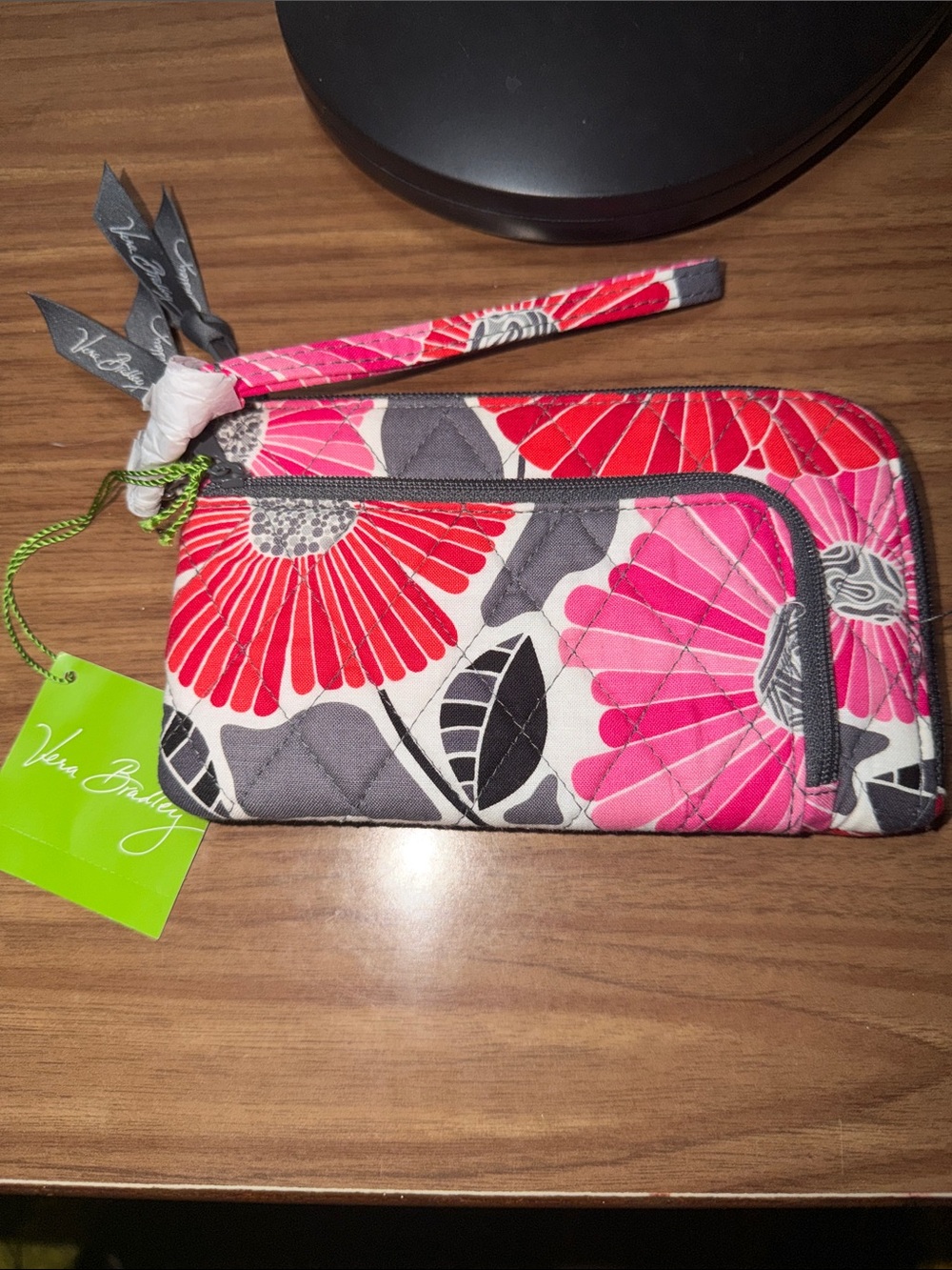 Vera Bradley Cheery Blossoms Floral Quilted Wristlet NWT